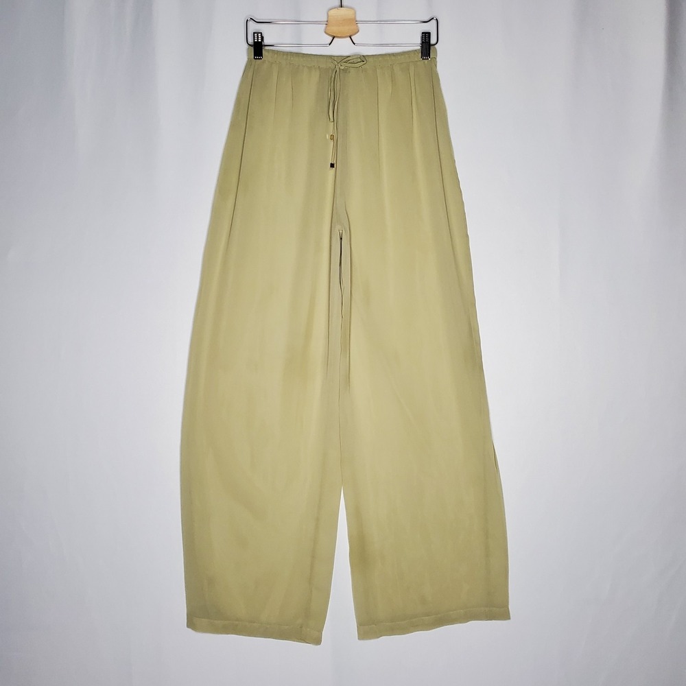 Icon Swim Sheer Pants Womens Large Straight‎ Drawstring Tie Beach